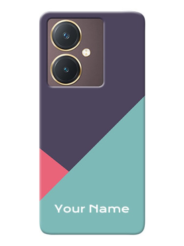 Custom Vivo Y27 Custom Phone Cases: Tri Color abstract Design