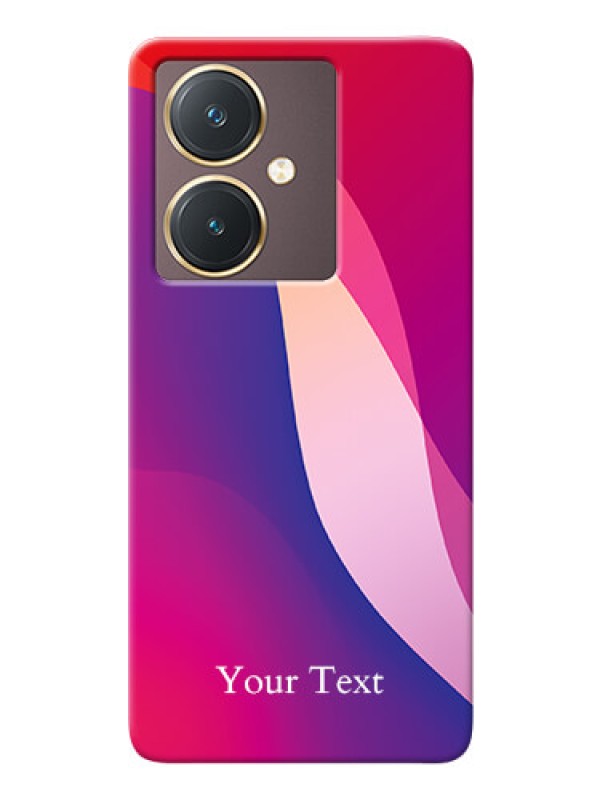 Custom Vivo Y27 Mobile Back Covers: Digital abstract Overlap Design