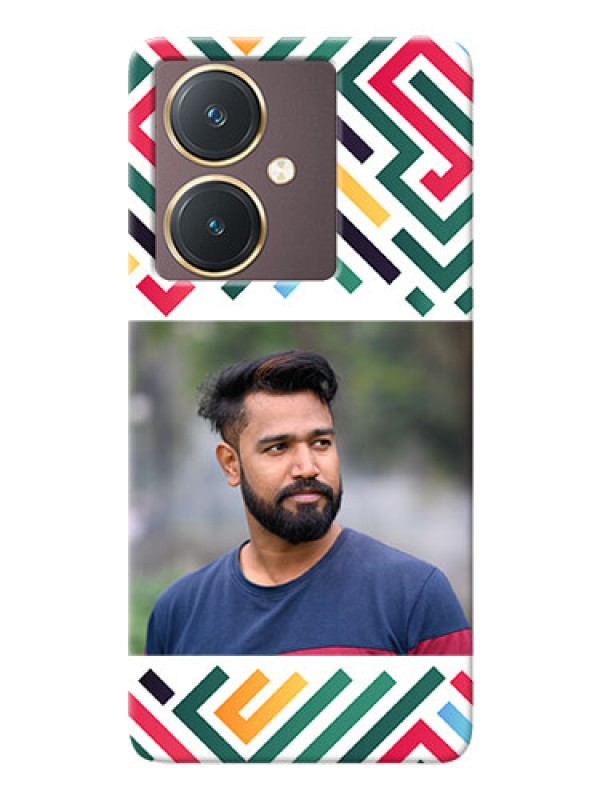 Custom Vivo Y27 Custom Mobile Case with Colorful Maze Pattern Design