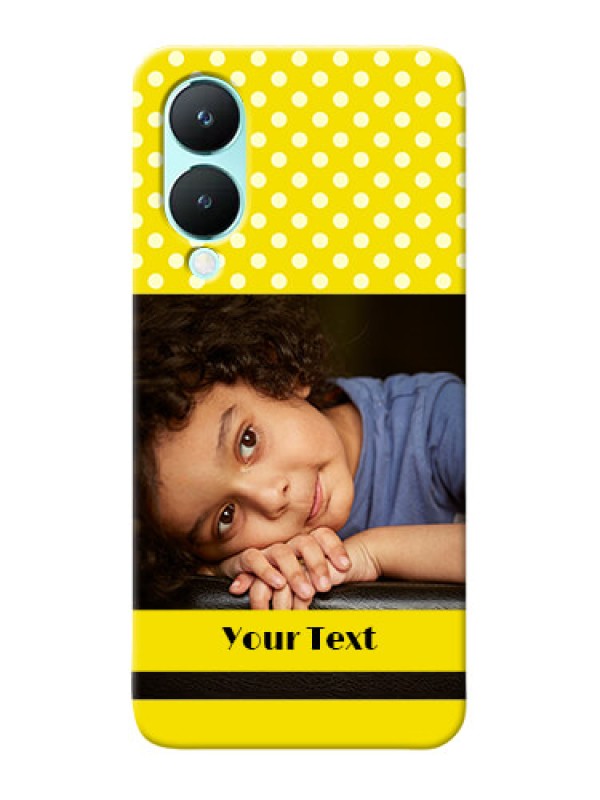 Custom Vivo Y28 5G Custom Mobile Covers: Bright Yellow Case Design