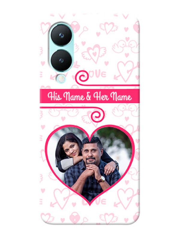 Custom Vivo Y28 5G Personalized Phone Cases: Heart Shape Love Design