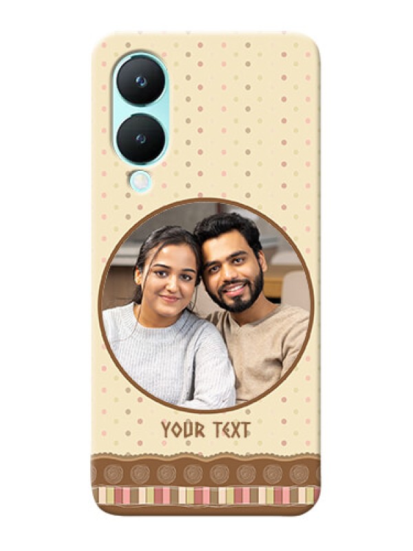 Custom Vivo Y28 5G Mobile Cases: Brown Dotted Mobile Case Design