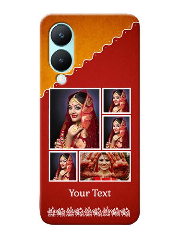 Custom Vivo Y28 5G customized phone cases: Wedding Pic Upload Design