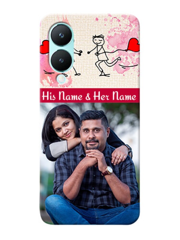 Custom Vivo Y28 5G phone back covers: You and Me Case Design