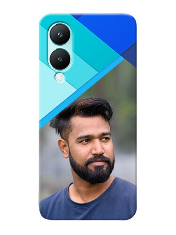 Custom Vivo Y28 5G Phone Cases Online: Blue Abstract Cover Design