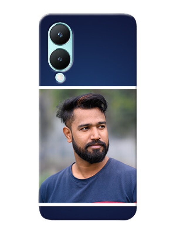 Custom Vivo Y28 5G Mobile Cases: Simple Royal Blue Design