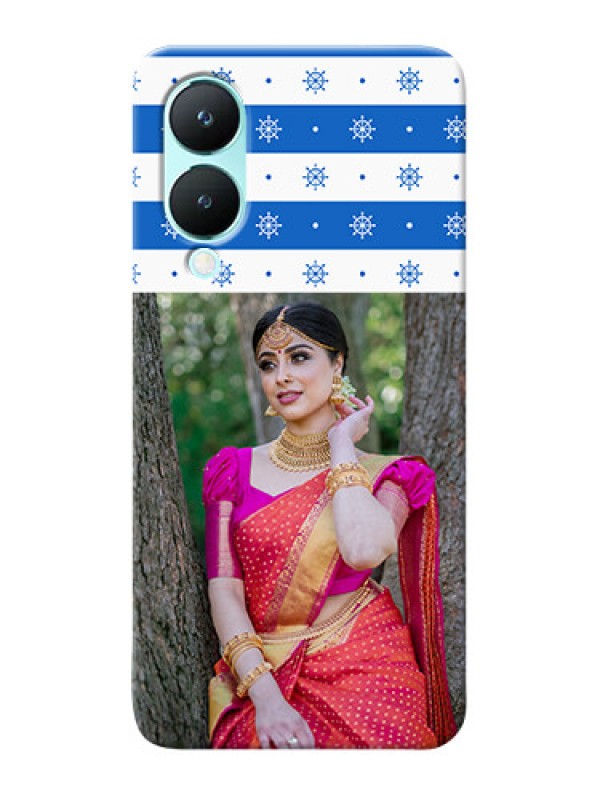 Custom Vivo Y28 5G custom mobile covers: Snow Pattern Design