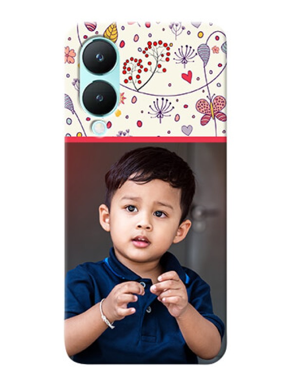 Custom Vivo Y28 5G phone back covers: Premium Floral Design