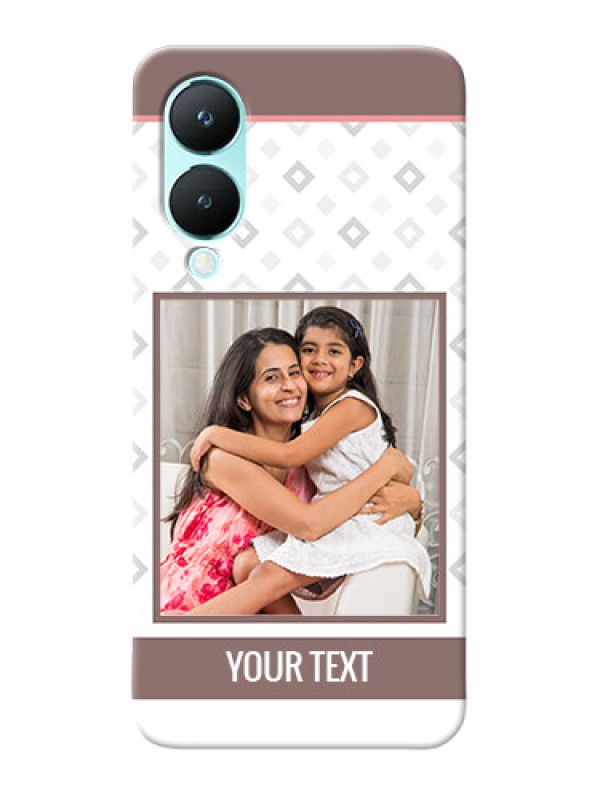 Custom Vivo Y28 5G custom back covers: Simple Diamond Design