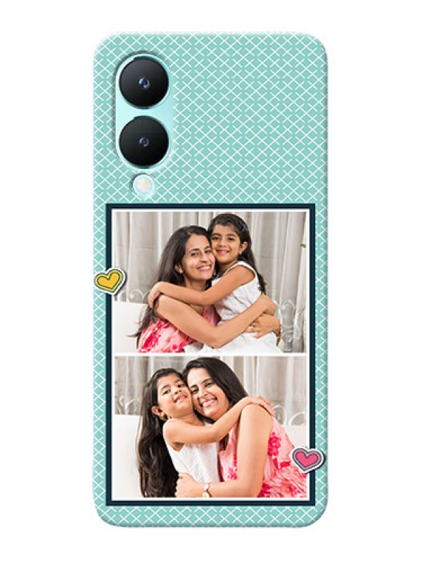 Custom Vivo Y28 5G Custom Phone Cases: 2 Image Holder with Pattern Design