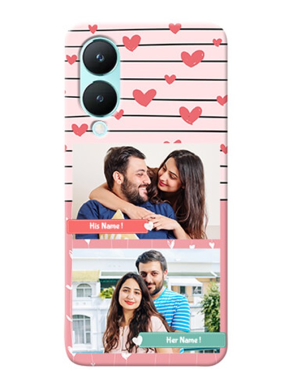 Custom Vivo Y28 5G custom mobile covers: Photo with Heart Design