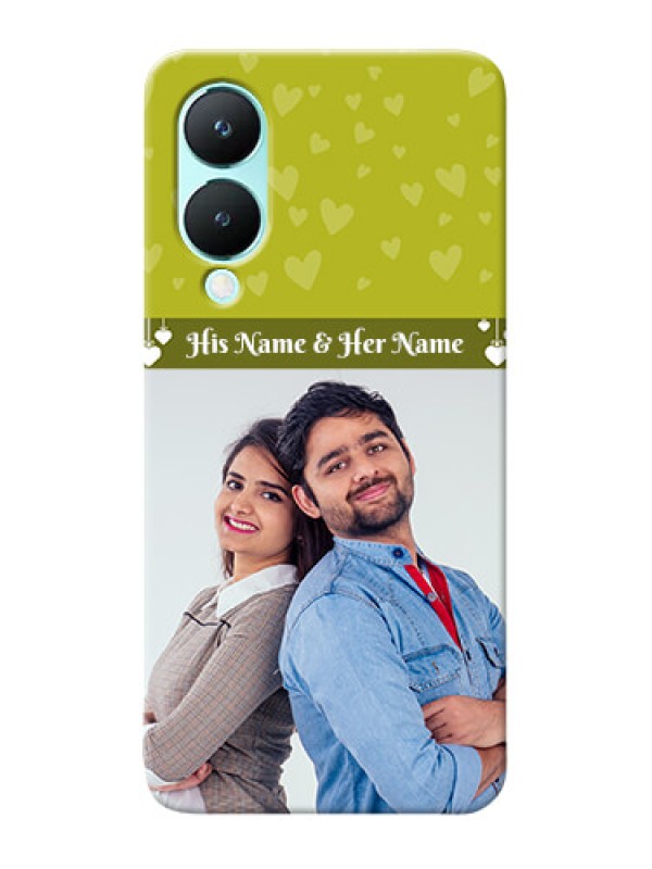Custom Vivo Y28 5G custom mobile covers: You & Me Heart Design