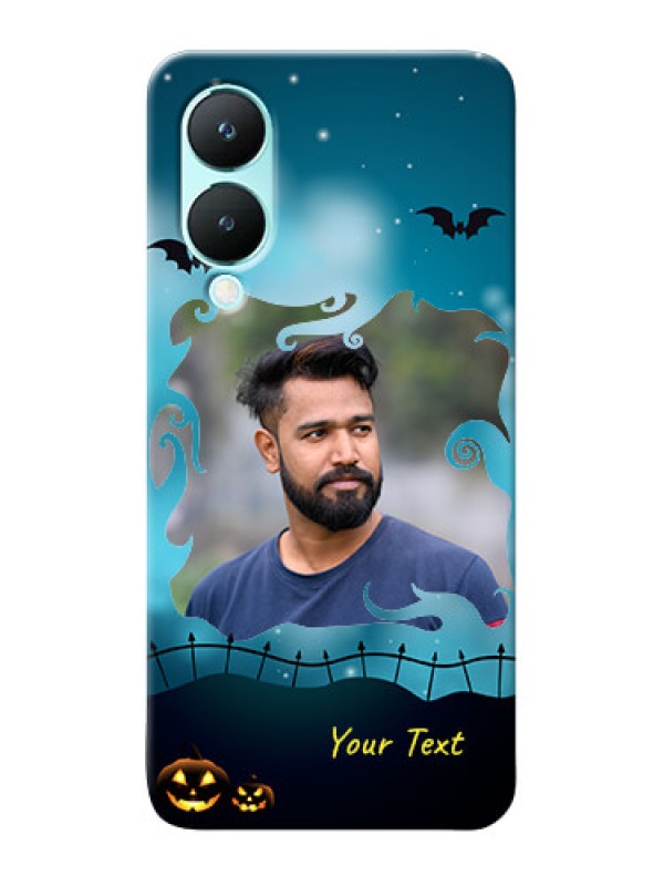 Custom Vivo Y28 5G Personalised Phone Cases: Halloween frame design