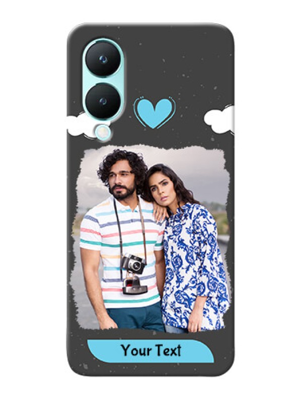 Custom Vivo Y28 5G Mobile Back Covers: splashes with love doodles Design