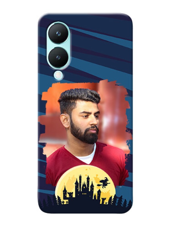 Custom Vivo Y28 5G Back Covers: Halloween Witch Design