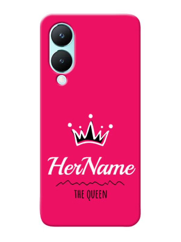 Custom Vivo Y28 5G Queen Phone Case with Name