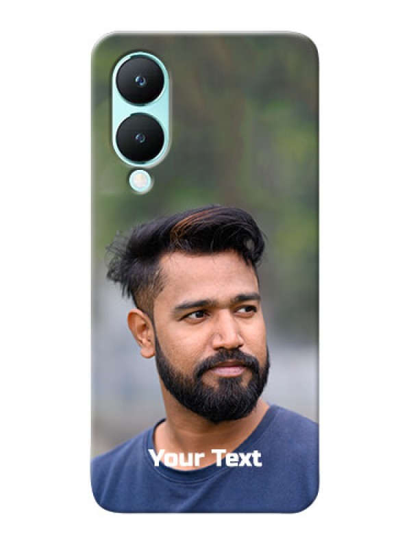 Custom Vivo Y28 5G Mobile Cover: Photo with Text
