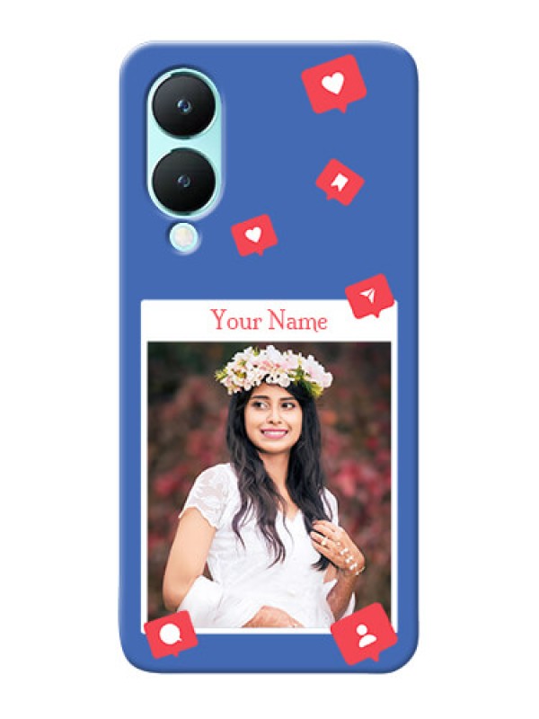 Custom Vivo Y28 5G Custom Phone Case with Like Share And Comment Design