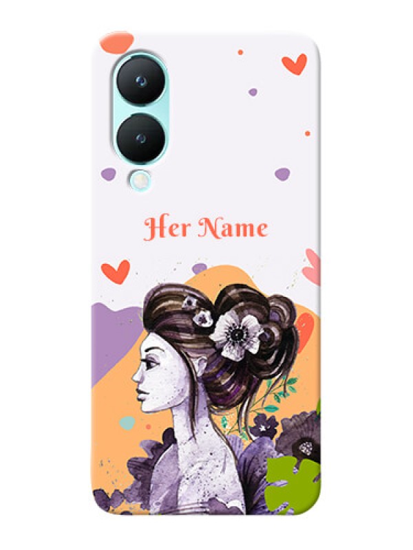 Custom Vivo Y28 5G Personalized Phone Case with Woman And Nature Design