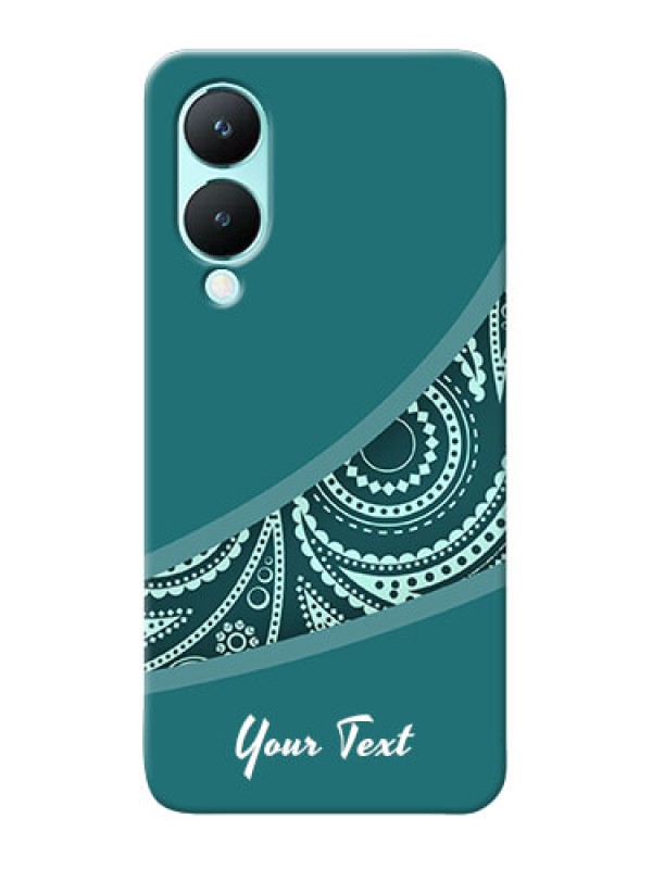 Custom Vivo Y28 5G Photo Printing on Case with semi visible floral Design