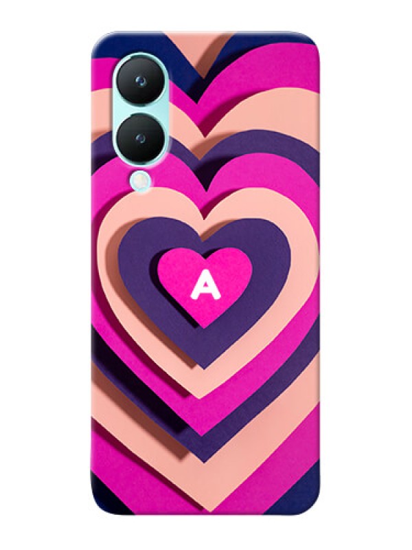 Custom Vivo Y28 5G Custom Mobile Case with Cute Heart Pattern Design