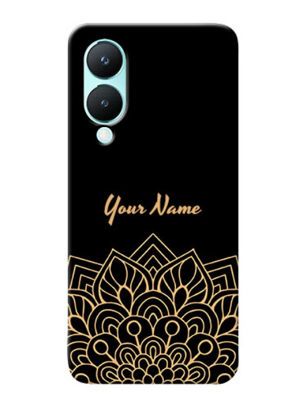 Custom Vivo Y28 5G Custom Phone Case with Golden mandala Design