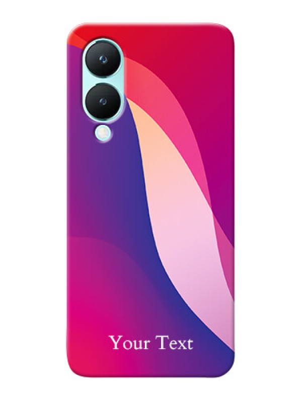 Custom Vivo Y28 5G Personalized Phone Case with Digital abstract Overlap Design