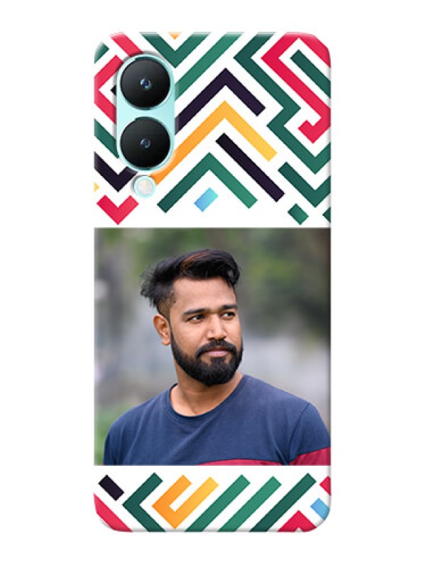 Custom Vivo Y28 5G Personalized Phone Case with Colorful Maze Pattern Design