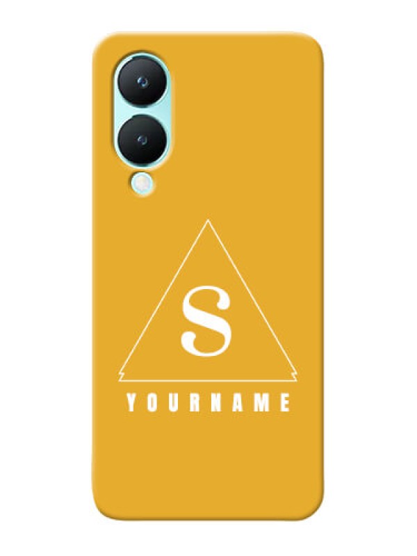 Custom Vivo Y28 5G Personalized Phone Case with simple triangle Design