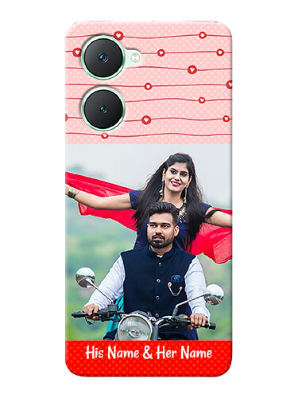 Custom Vivo Y28e 5G Custom Phone Cases: Red Pattern Case Design