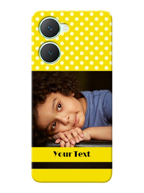 Custom Vivo Y28e 5G Custom Mobile Covers: Bright Yellow Case Design