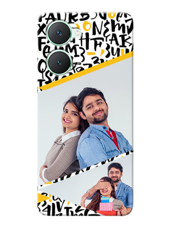 Custom Vivo Y28e 5G Phone Back Covers: Letters Pattern Design