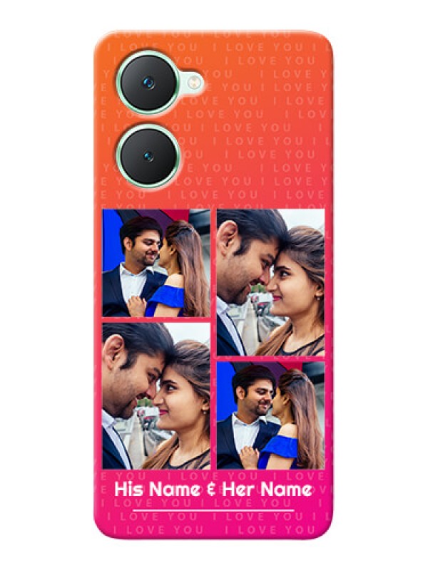 Custom Vivo Y28e 5G custom back covers: I Love You Pink Design