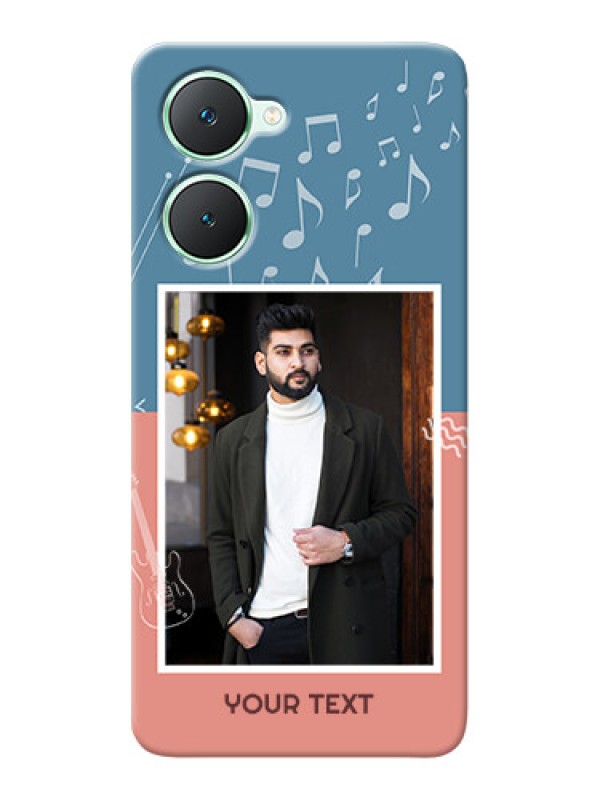 Custom Vivo Y28e 5G Phone Back Covers with Color Musical Note Design