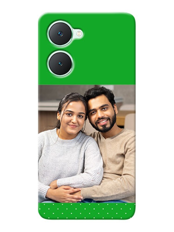 Custom Vivo Y28s 5G Personalised mobile covers: Green Pattern Design