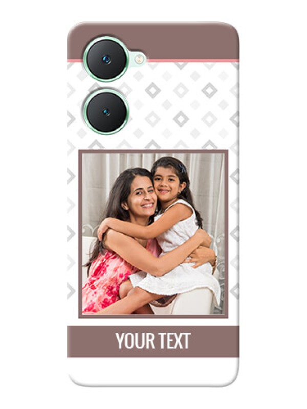 Custom Vivo Y28s 5G custom back covers: Simple Diamond Design