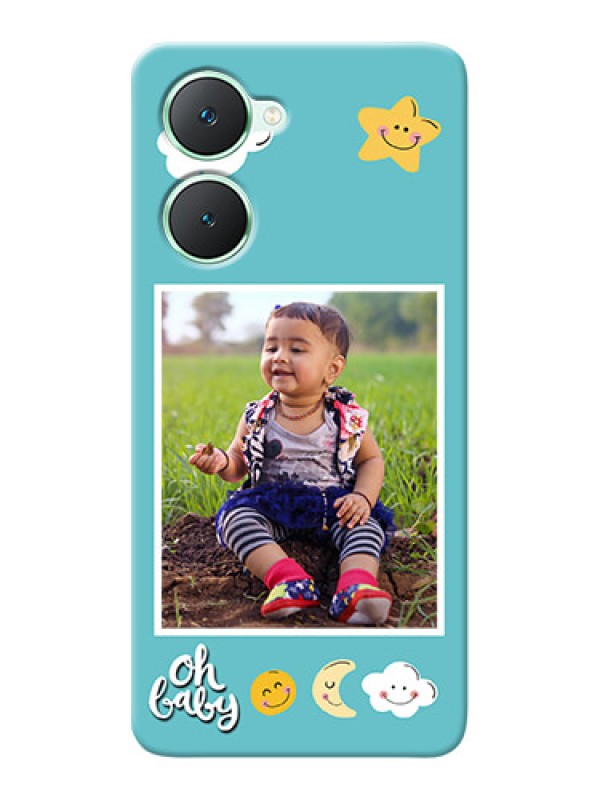 Custom Vivo Y28s 5G Personalised Phone Cases: Smiley Kids Stars Design