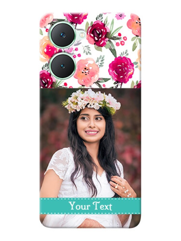 Custom Vivo Y28s 5G Personalized Mobile Cases: Watercolor Floral Design