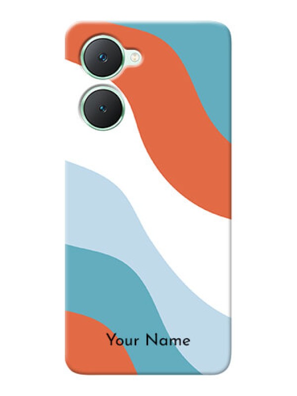 Custom Vivo Y28s 5G Custom Mobile Case with coloured Waves Design