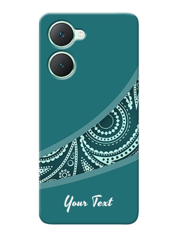 Custom Vivo Y28s 5G Photo Printing on Case with semi visible floral Design