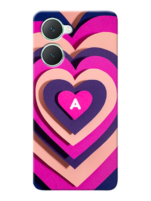 Custom Vivo Y28s 5G Custom Mobile Case with Cute Heart Pattern Design