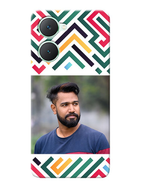 Custom Vivo Y28s 5G Personalized Phone Case with Colorful Maze Pattern Design