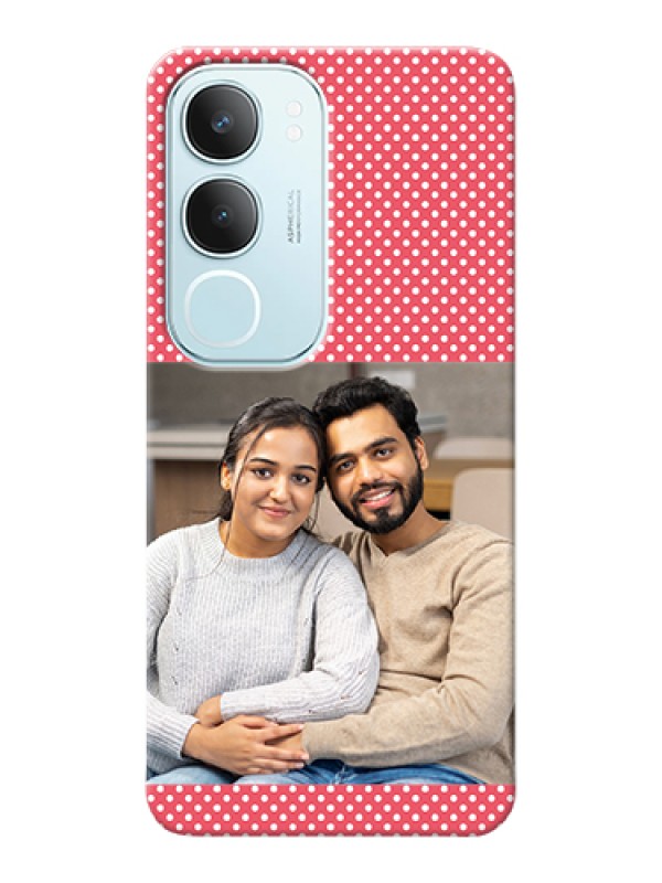 Custom Vivo Y29 5G Custom Hard Phone Case - White Dotted Design