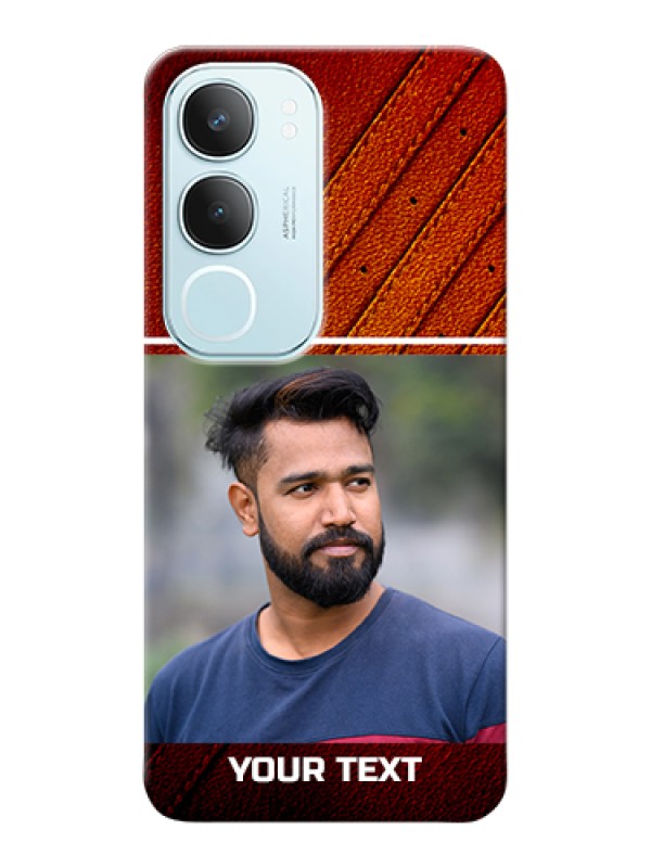 Custom Vivo Y29 5G Custom Hard Phone Case - Leather Phone Case Design