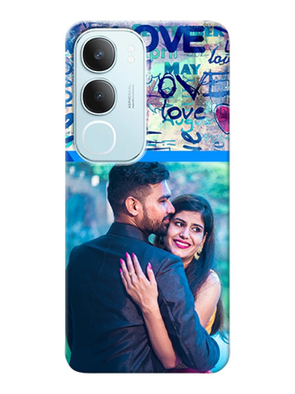 Custom Vivo Y29 5G Custom Hard Phone Case - Colorful Love Design