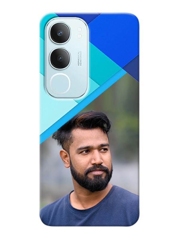 Custom Vivo Y29 5G Custom Hard Phone Case - Blue Pattern Design