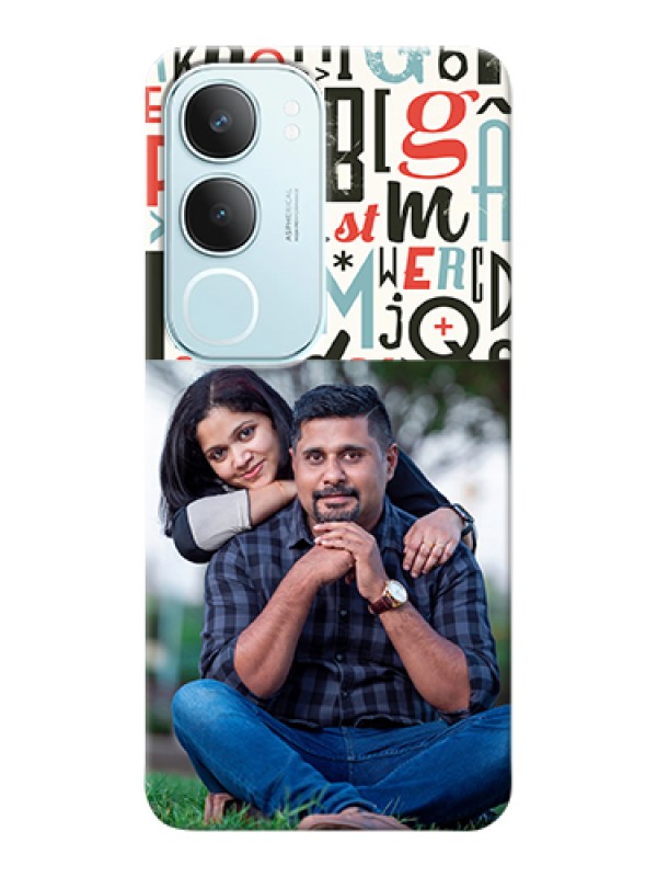 Custom Vivo Y29 5G Custom Hard Phone Case - Alphabet Design