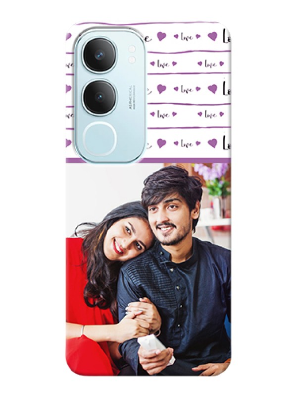 Custom Vivo Y29 5G Custom Hard Phone Case - Couples Heart Design