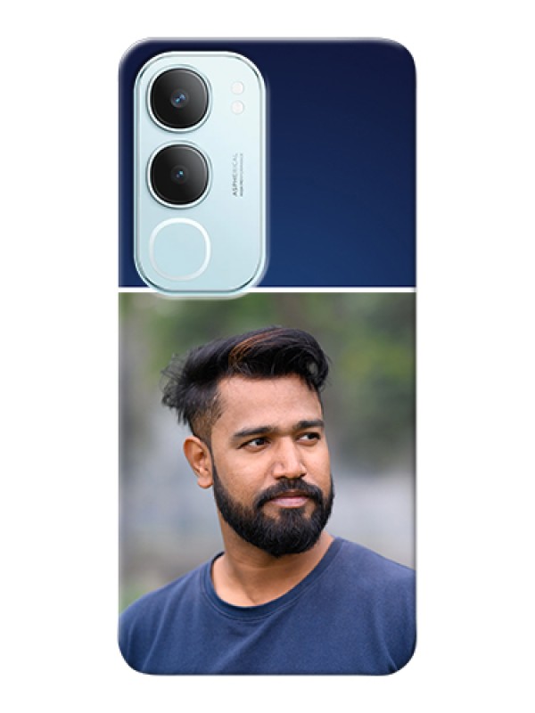 Custom Vivo Y29 5G Custom Hard Phone Case - Simple Royal Blue Design