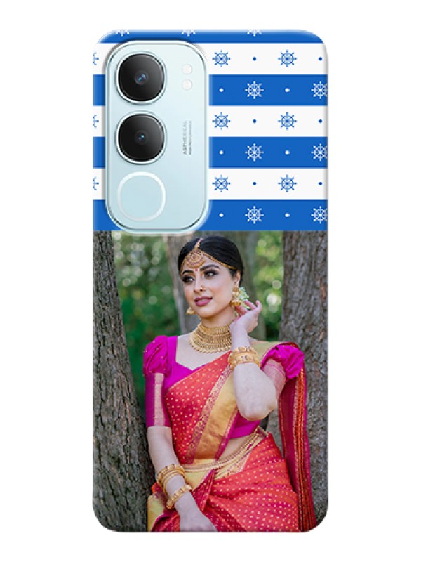 Custom Vivo Y29 5G Custom Hard Phone Case - Snow Pattern Design